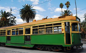 Un train dans Melbourne